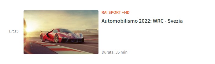 WRC 2022 Rai Sport