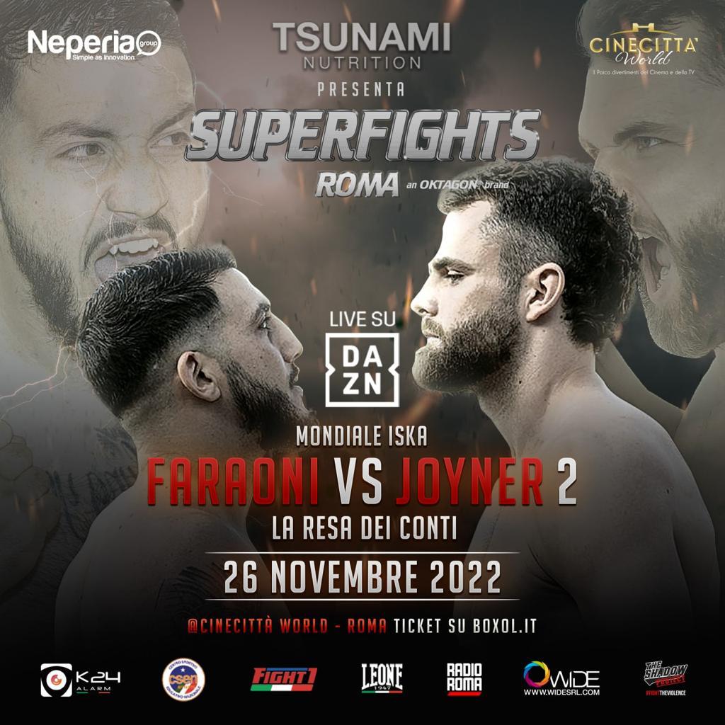 Superfights Roma 2022 DAZN - Faraoni vs Joyner