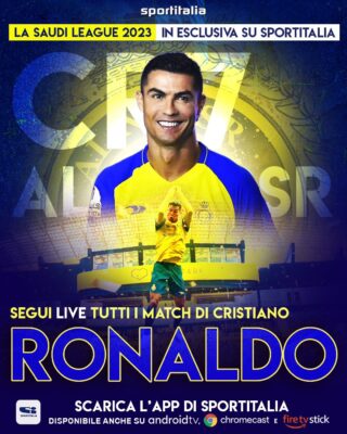 Cristiano Ronaldo all’Al-Nassr su Sportitalia