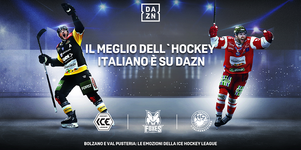 La win2day Ice Hockey League 2025/2026 torna in diretta su DAZN per i tifosi in Italia